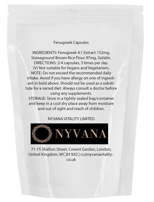 Fenugreek 60 Capsules - Image 2